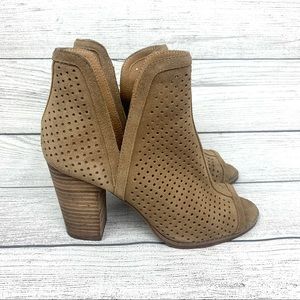 Lucky Brand Larise Brown Suede Booties | Sz 8